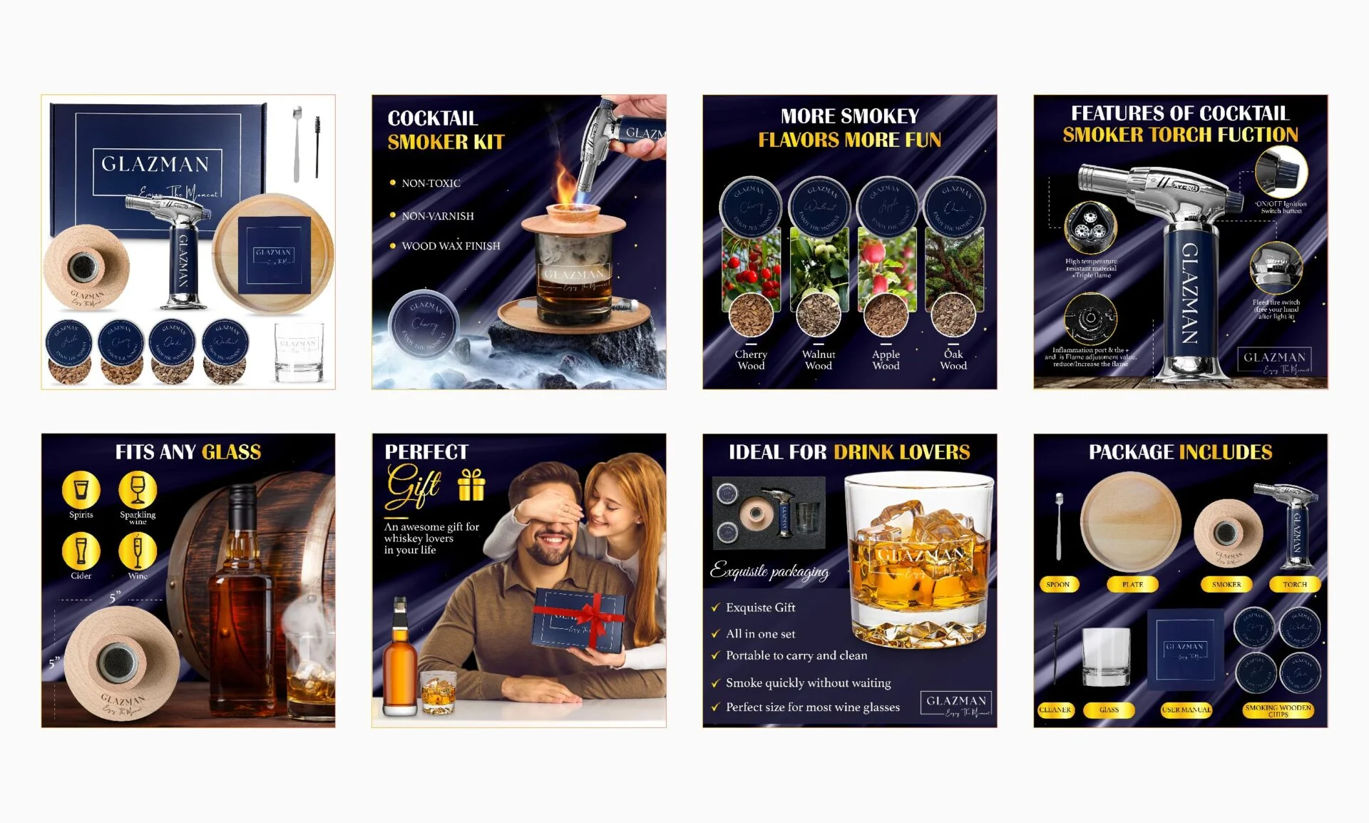 Cocktail Smoker Kit - Amazon Listing Images